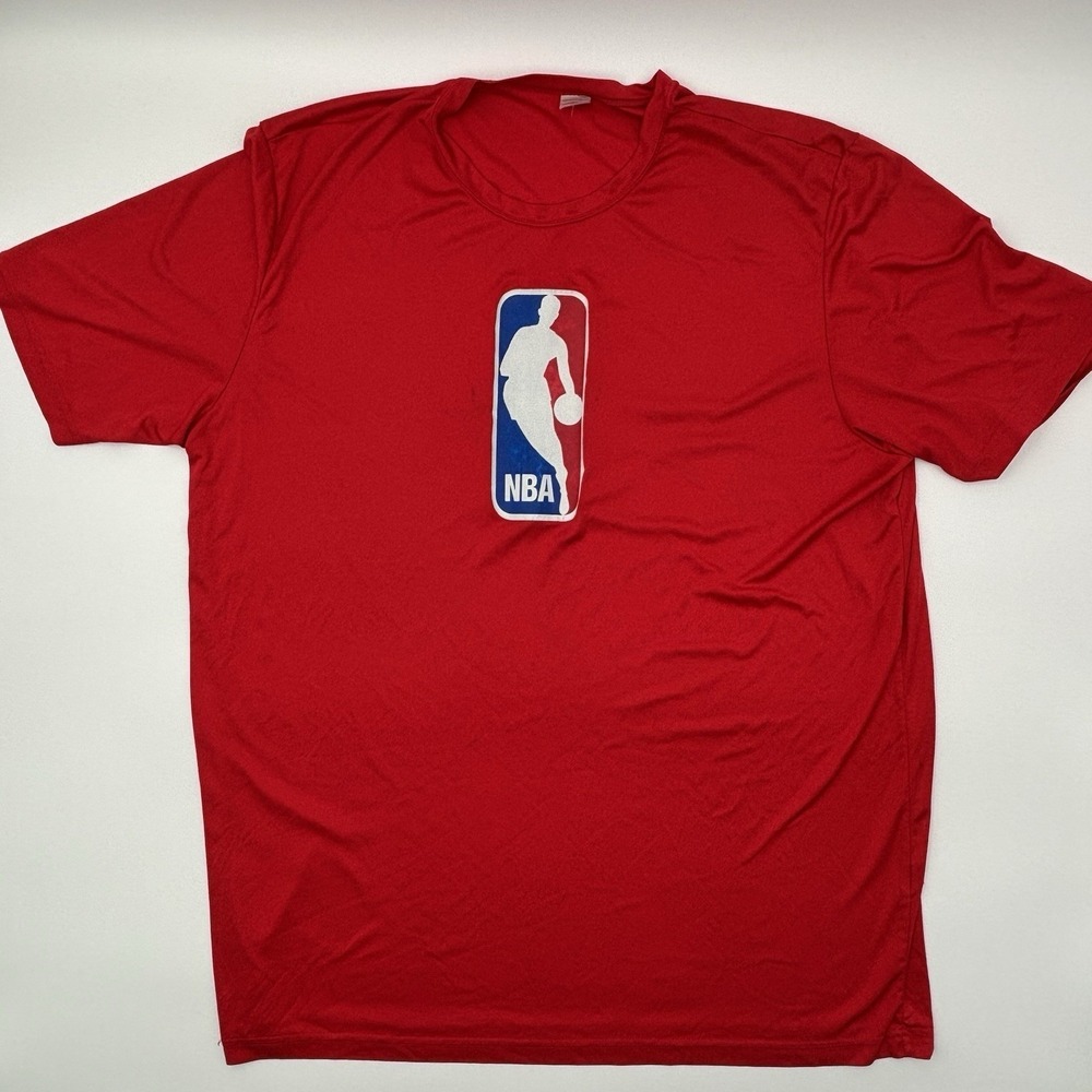 Sport-Tek NBA Performance‎ T-Shirt Red Men's 3XLT Big & Tall Short Sleeve Tee